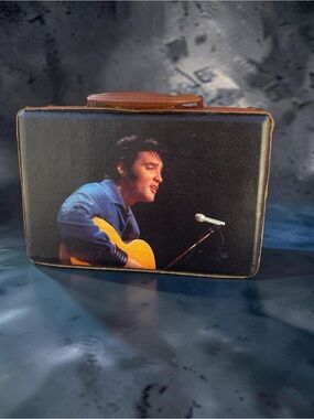 Elvis Presley Cigar Box Purse Handbag Novelty Mini Cigar Suitcase